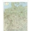 Franken Deutschland-Straßenkarte, HxB 1370x970mm, Maßstab 1:800.000, Laminiert, Rahmen Metall