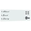 VidaXL Magnetisches Whiteboard Wandmontage Glas 60 X 20 Cm