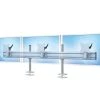 Null MonLines Flat 3-fach Monitor Tischhalterung Einbau MA Bis 24Zoll WS, Grau