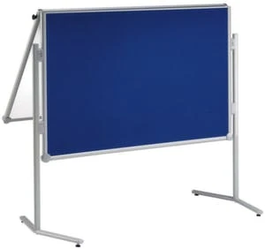 Maul Moderationstafel, HxB 1950x1200mm, Tafel HxB 1200x750mm, Pinnbar, Magnethaftend, Tafel Textil/Whiteboard, Blau/weiß, Blockalter 2 Maul Moderationstafel, HxB 1950x1200mm, Tafel HxB 1200x750mm, Pinnbar, Magnethaftend, Tafel Textil/Whiteboard, Blau/weiß, Blockalter – Bild 2