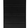 PROREGAL Hängeregistraturschrank Mare| HxBxT 132x76x62 Cm | Schwarz