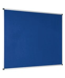 Bi-Office Maya Blaue Filznotiztafel Mit Aluminiumrahmen 120x90cm