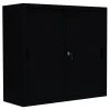 Lullmann Schiebetürenschrank Büro Aktenschrank Sideboard Aus Stahl Schwarz 1090 X 1200 X 450 Mm (HxBxT) 550149