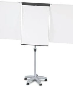 Franken Flipchart, H 1650-2000mm, Tafel HxB 1030x700mm, Magnethaftend, Papierhalter, Ablageschale, Gestell Silber, 5 Rollen -Yongsheng-Geschäft f307fa60 eef6 4816 b5ba 2f5d21925a91 3