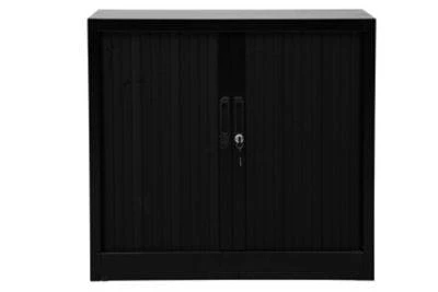 PROREGAL Rollladenschrank Weasel | 2 Ordernhöhen | HxBxT 75x80x46 Cm |Schwarz 1 PROREGAL Rollladenschrank Weasel | 2 Ordernhöhen | HxBxT 75x80x46 Cm |Schwarz