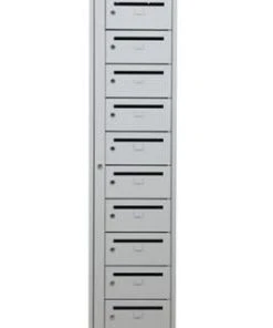 PROREGAL Postverteilerschrank Crane | HxBxT 180x40x50 Cm | Grau