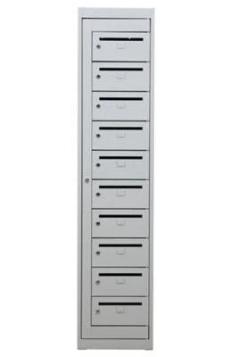 PROREGAL Postverteilerschrank Crane | HxBxT 180x40x50 Cm | Grau 1 PROREGAL Postverteilerschrank Crane | HxBxT 180x40x50 Cm | Grau