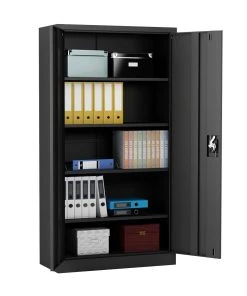 MIDORI® Aktenschrank Büroschrank Metallschrank Flügeltürenschrank Lagerschrank 4 Böden Grau -Yongsheng-Geschäft f66da108 ee4c 4f0a b0e0 1cc63ef28890