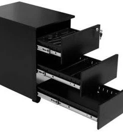 PROREGAL Rollcontainer Panther | 3 Schubladen| HxBxT 61x40x60 Cm | Schwarz -Yongsheng-Geschäft f673b796 9f62 4236 970f a8650c2cbc2d