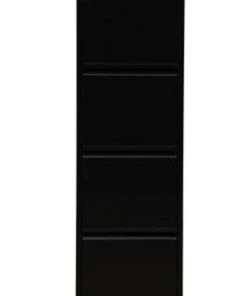PROREGAL Hängeregistraturschrank Mare| HxBxT 132x40x62 Cm |Schwarz