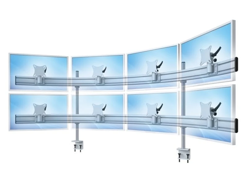 Null MonLines Monitor Tischklemme Para-System 4+4 Grau 4 Null MonLines Monitor Tischklemme Para-System 4+4 Grau – Bild 4