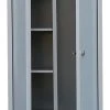 Lullmann Spind Metallschrank Abschließbar Kleiderspind Besenschrank 180x80x50cmm 515720 Lichtgrau